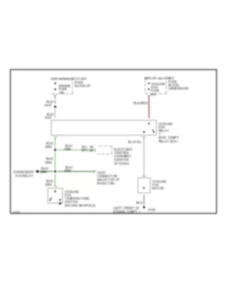 2 2L GT Cooling Fan Wiring Diagram M T for Ford Probe GL 1990