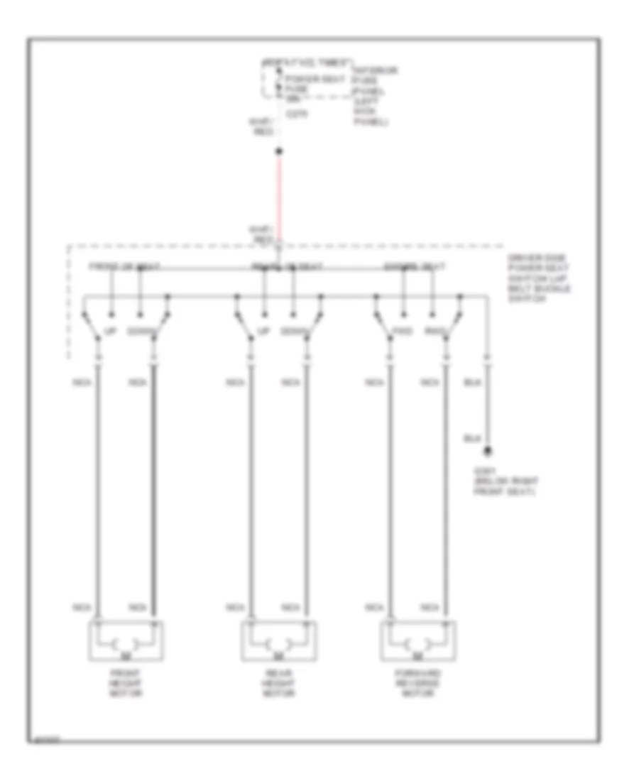 Power Seat Wiring Diagrams for Ford Probe GL 1990