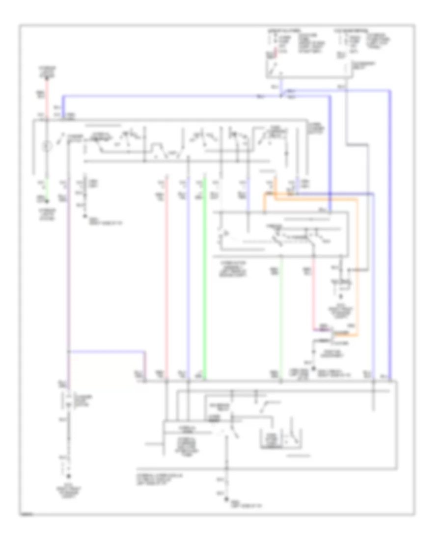 Interval Wiper Washer Wiring Diagram for Ford Probe GL 1990