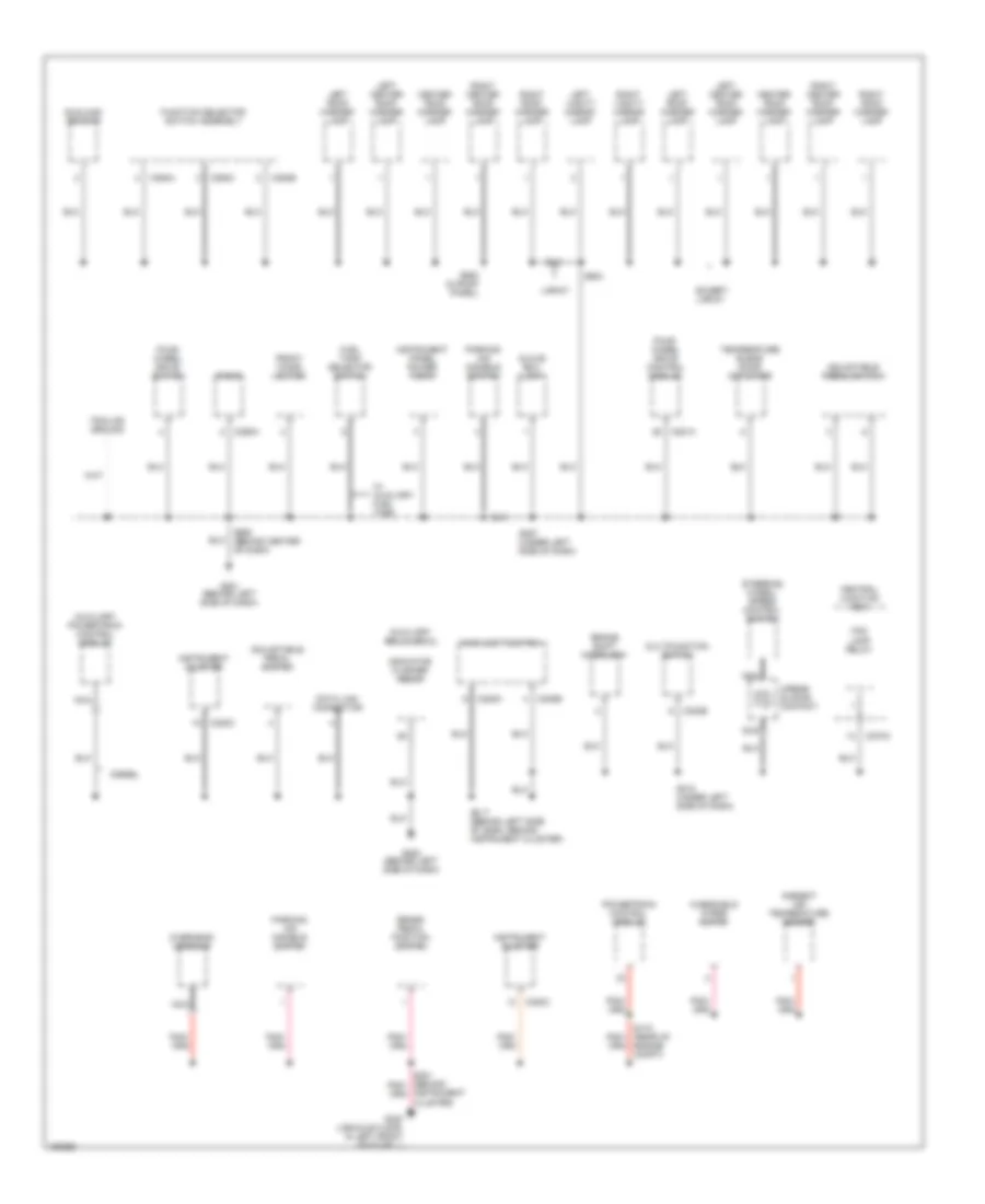 Ground Distribution Wiring Diagram (2 of 4) for Ford Cab  Chassis F350 Super Duty 2002
