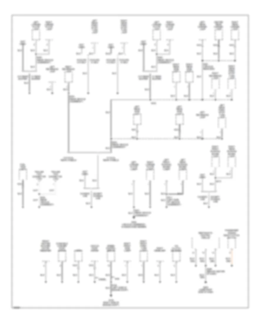 Ground Distribution Wiring Diagram (3 of 4) for Ford Cab  Chassis F350 Super Duty 2002