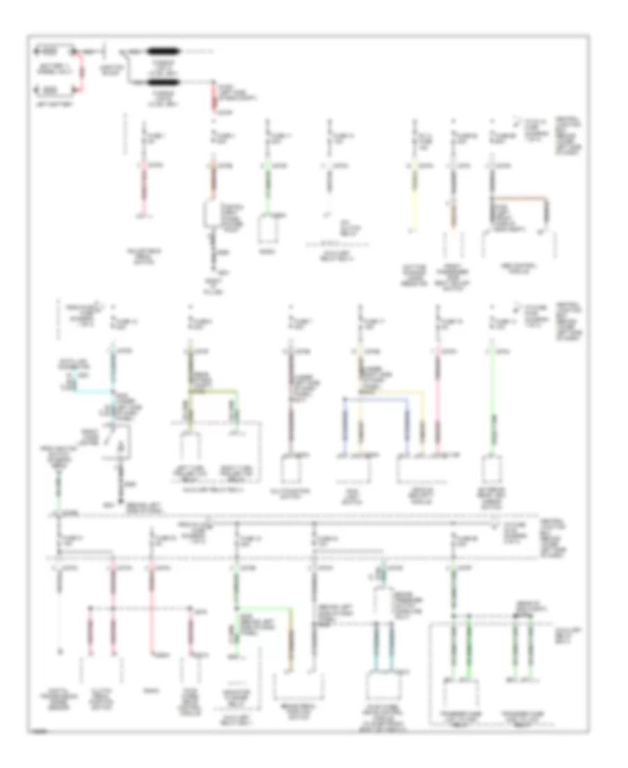 Power Distribution Wiring Diagram 1 of 4 for Ford Cab  Chassis F350 Super Duty 2002