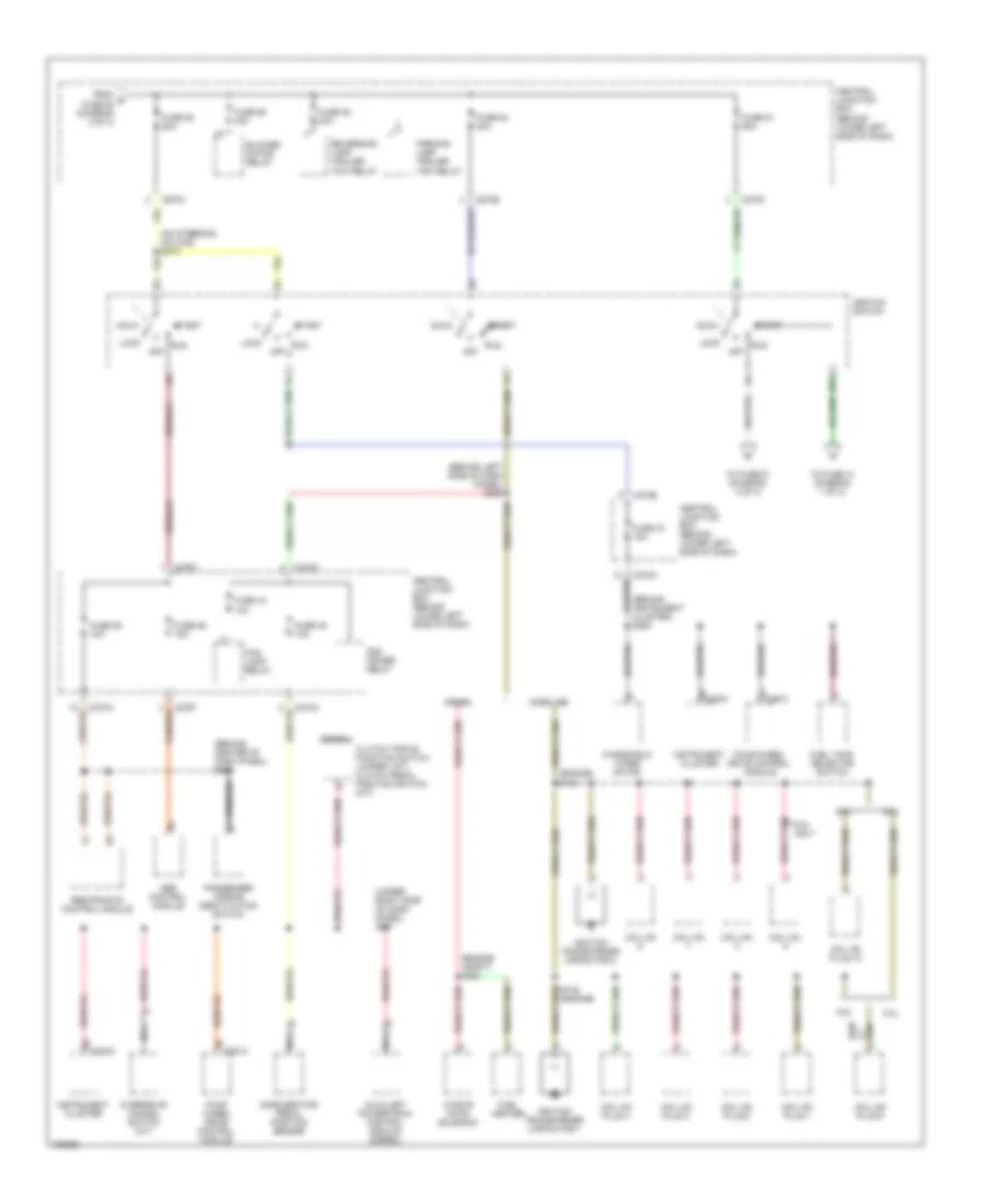 Power Distribution Wiring Diagram (3 of 4) for Ford Cab  Chassis F350 Super Duty 2002