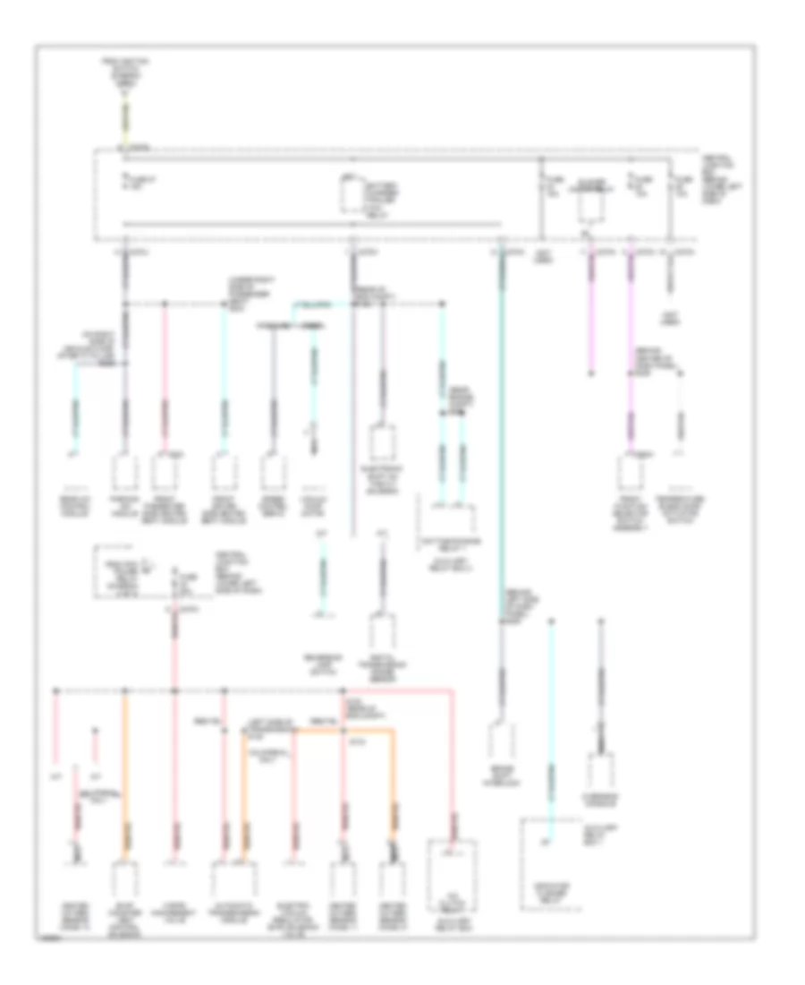 Power Distribution Wiring Diagram 4 of 4 for Ford Cab  Chassis F350 Super Duty 2002