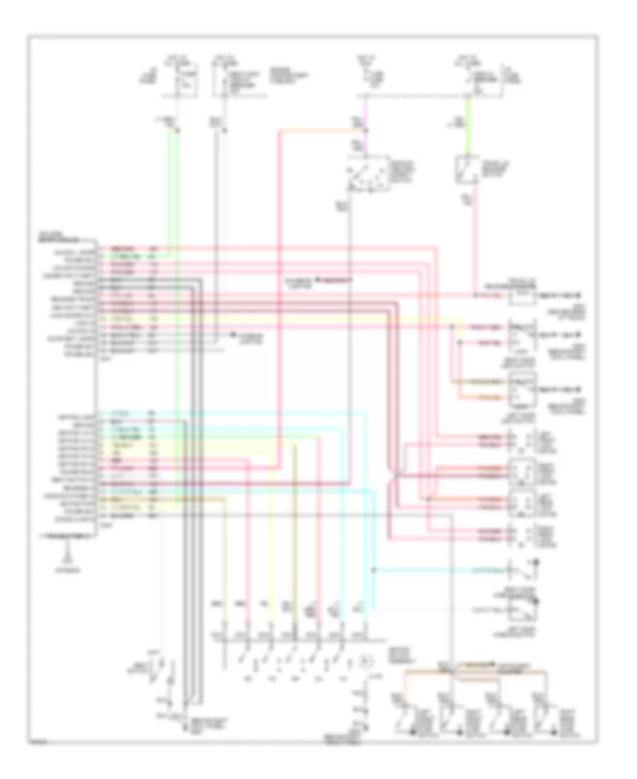 Keyless Entry Wiring Diagram for Ford Crown Victoria LX 1992