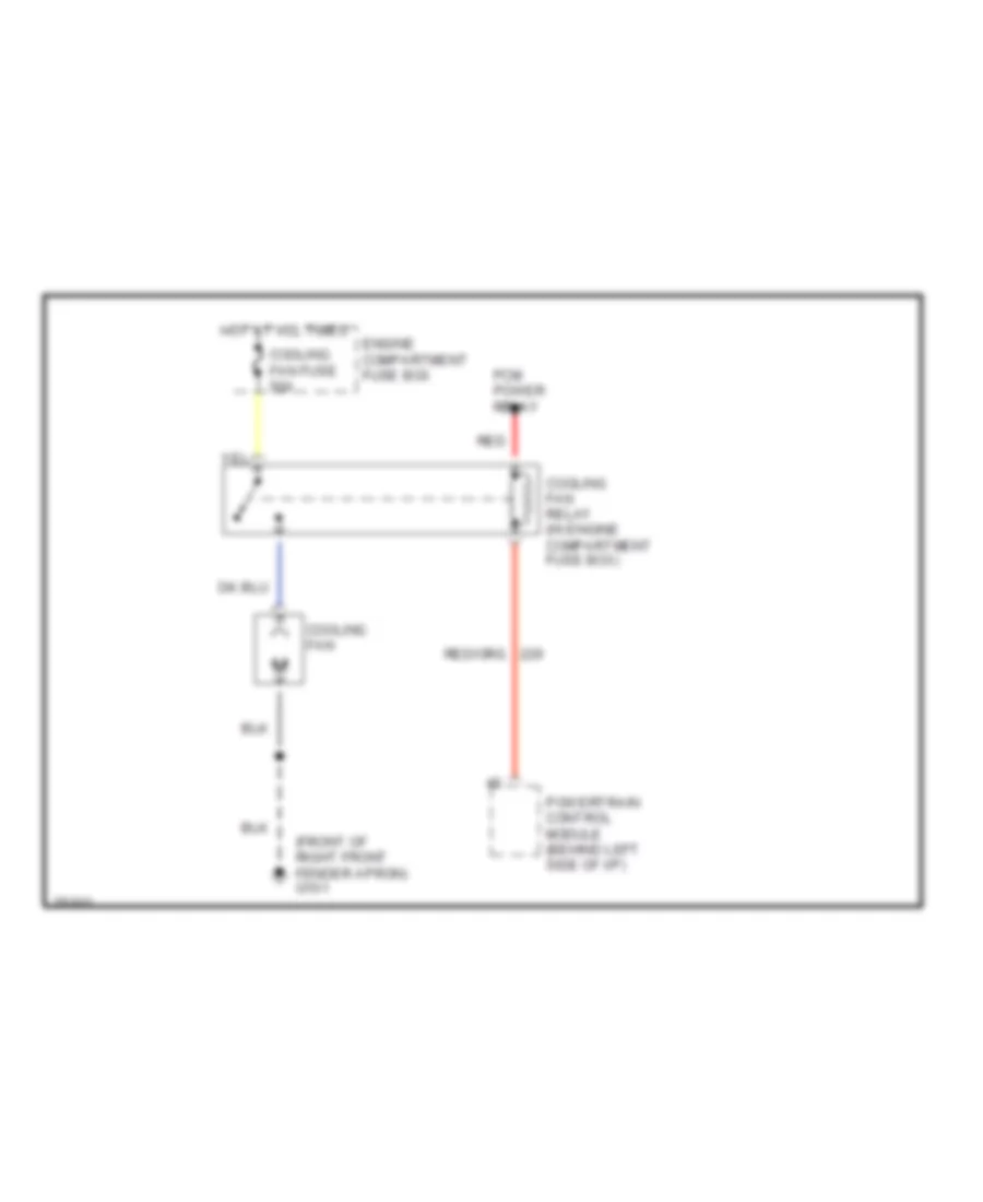 Cooling Fan Wiring Diagram for Ford Crown Victoria LX 1996