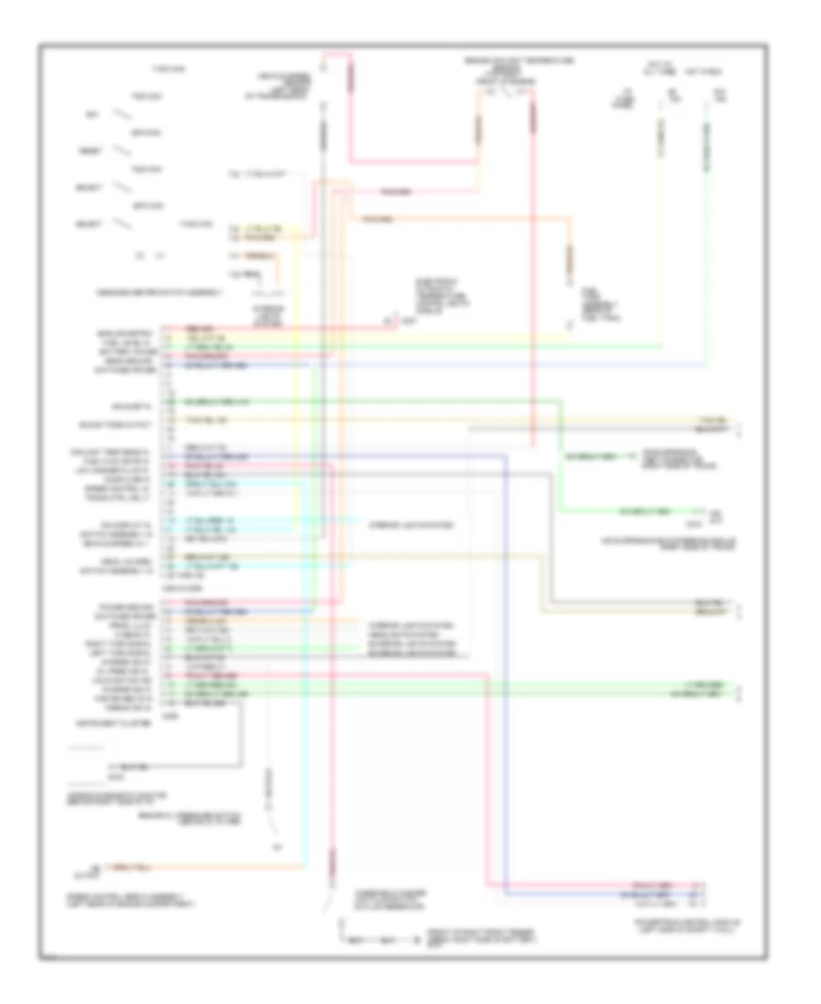 Digital Display Wiring Diagram 1 of 2 for Ford Crown Victoria LX 1996