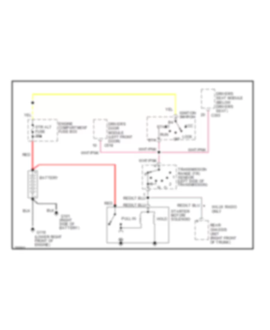Starting Wiring Diagram for Ford Crown Victoria LX 1996