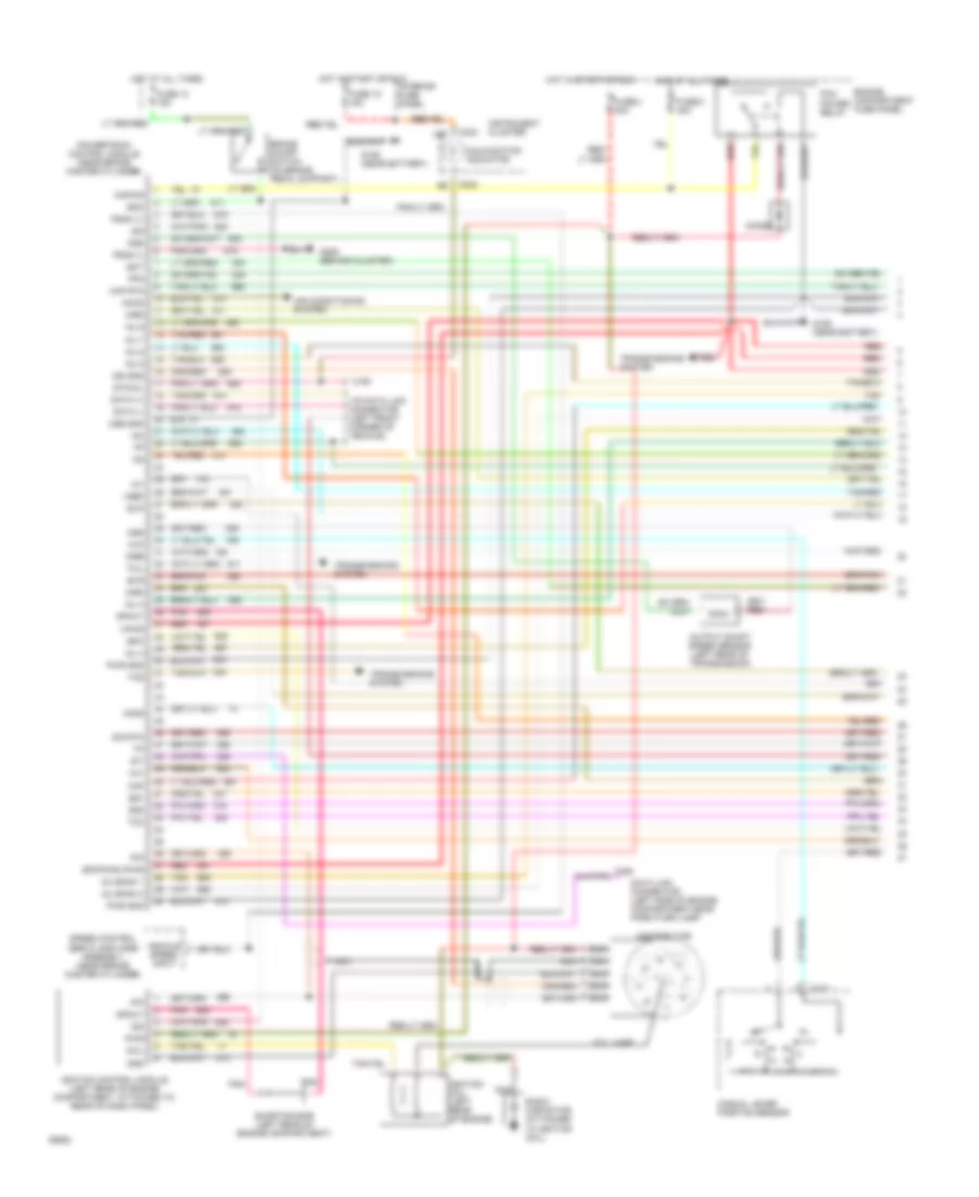 5.0L, Engine Performance Wiring Diagrams (1 of 2) for Ford Econoline E150 1994