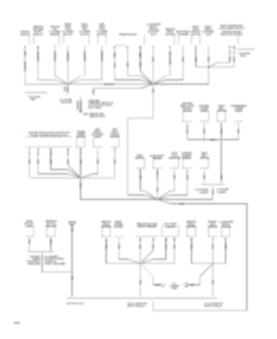 Ground Distribution Wiring Diagram (3 of 4) for Ford Econoline E150 1994