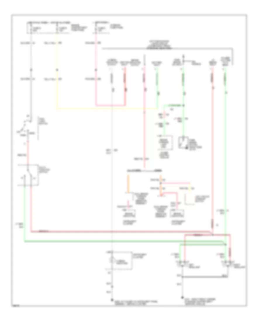 Headlamps Wiring Diagram, with DRL for Ford Econoline E150 1994