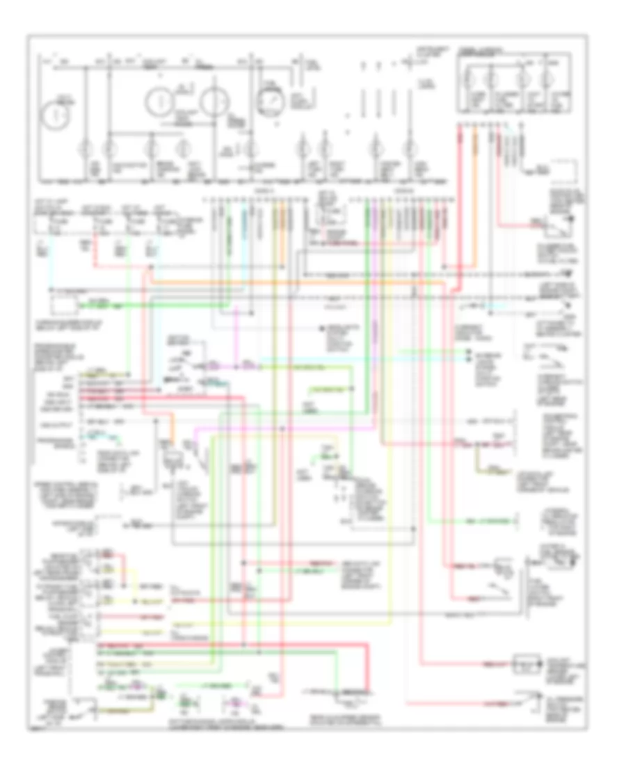 Diesel Engine Wiring Diagram with 4 Wheel ABS for Ford Econoline E150 1994