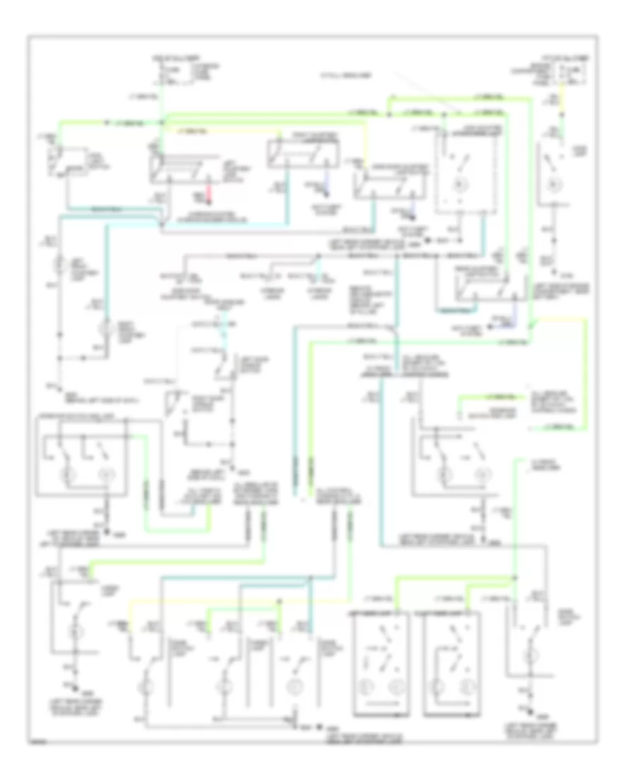 Courtesy Lamp Wiring Diagram with Keyless Entry for Ford Econoline E150 1994