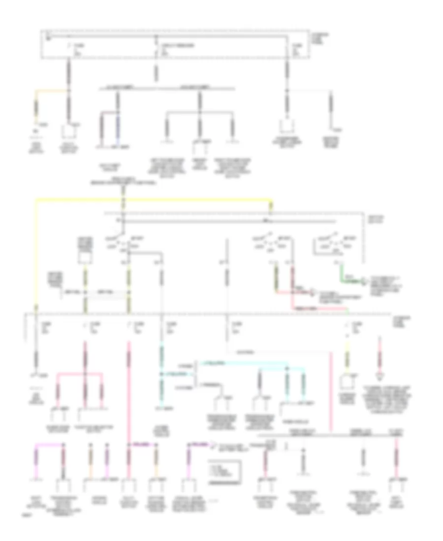 Power Distribution Wiring Diagram (3 of 4) for Ford Econoline E150 1994