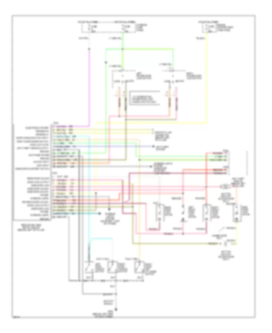 Keyless Entry Wiring Diagram for Ford Econoline E150 1994