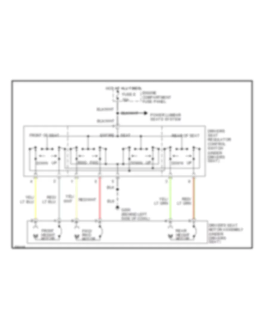 Power Seat Wiring Diagram for Ford Econoline E150 1994