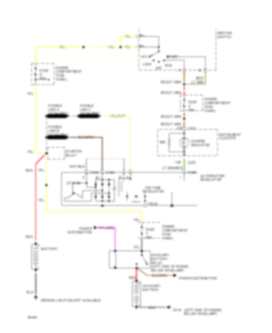 4 9L Charging Wiring Diagram for Ford Econoline E150 1994