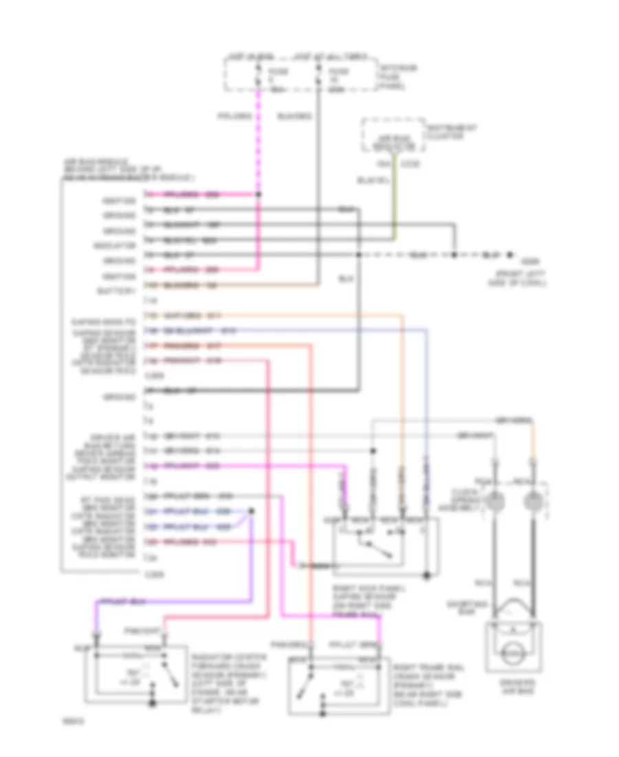 Supplemental Restraint Wiring Diagram for Ford Econoline E150 1994