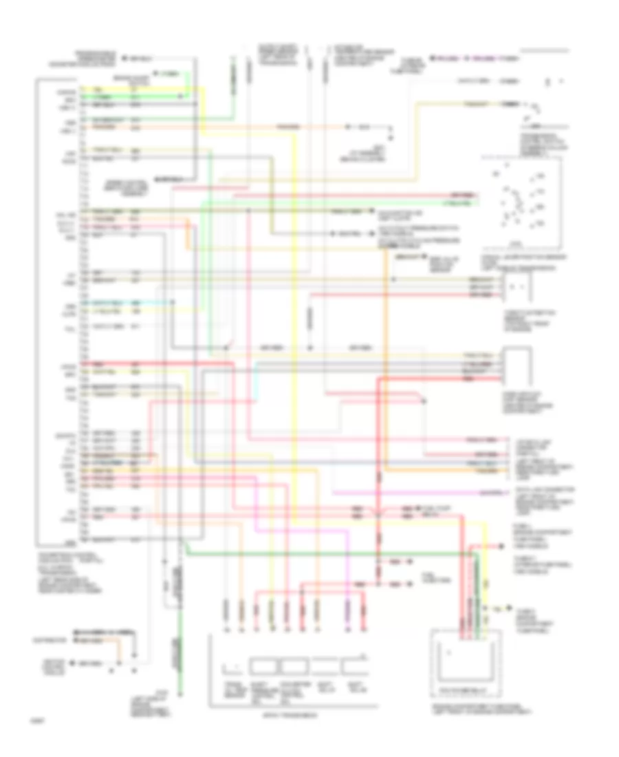 5.0L, Transmission Wiring Diagram for Ford Econoline E150 1994