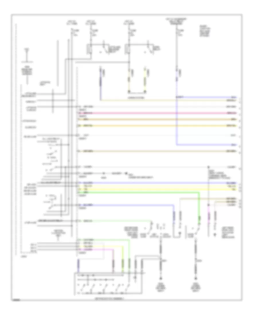 Forced Entry Wiring Diagram 1 of 2 for Ford Escape 2009