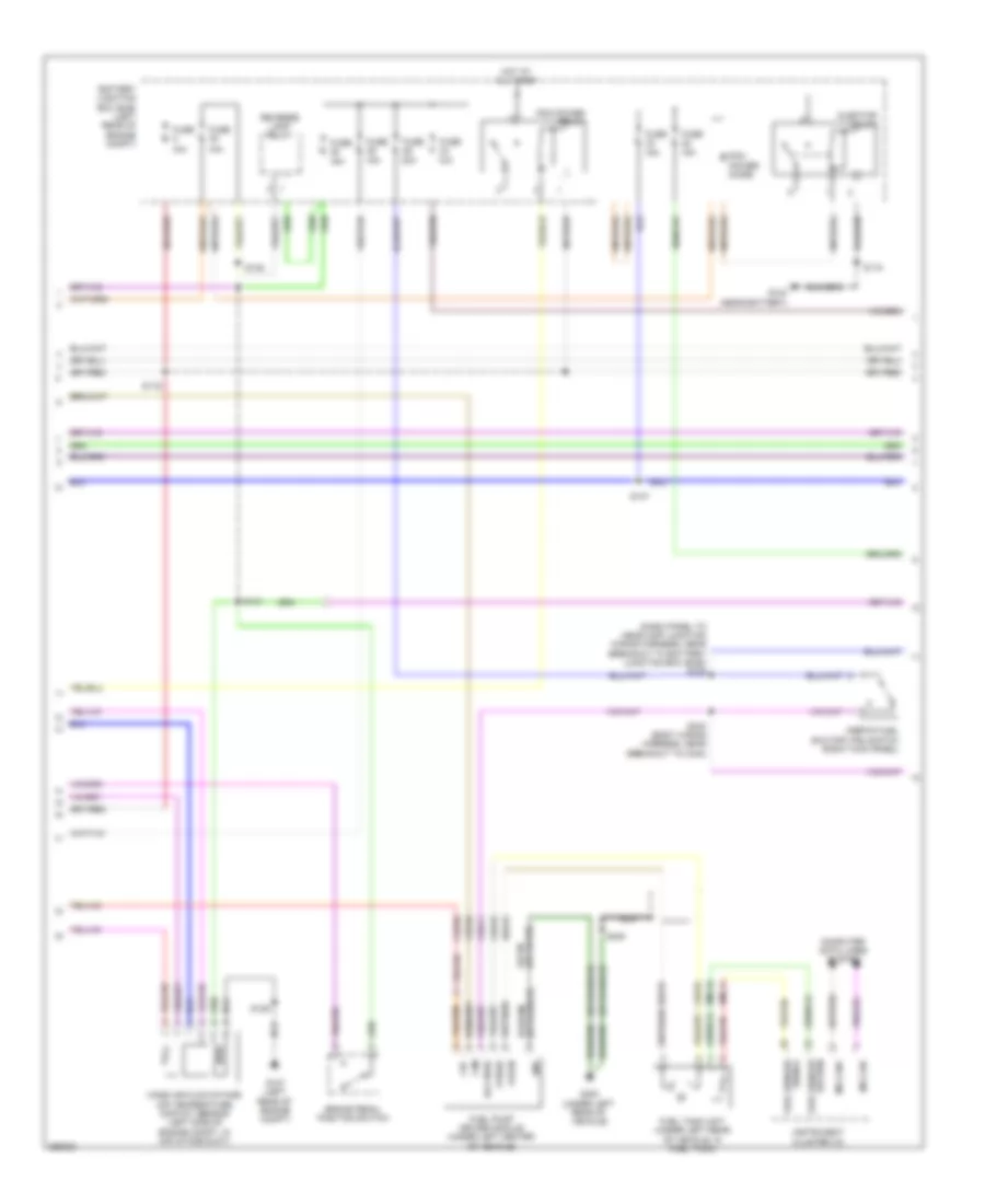 2.5L, Engine Performance Wiring Diagram, Hybrid (2 of 6) for Ford Escape 2009