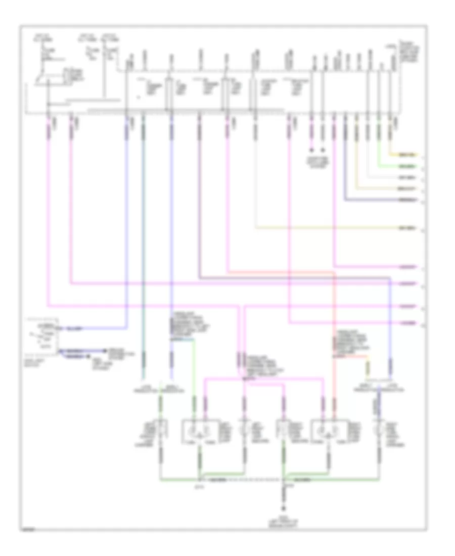 Exterior Lamps Wiring Diagram, Except Hybrid (1 of 2) for Ford Escape 2009