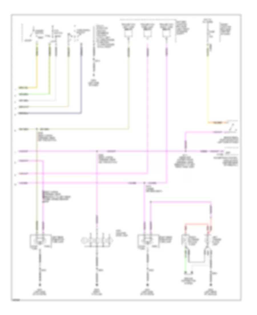 Exterior Lamps Wiring Diagram Except Hybrid 2 of 2 for Ford Escape 2009