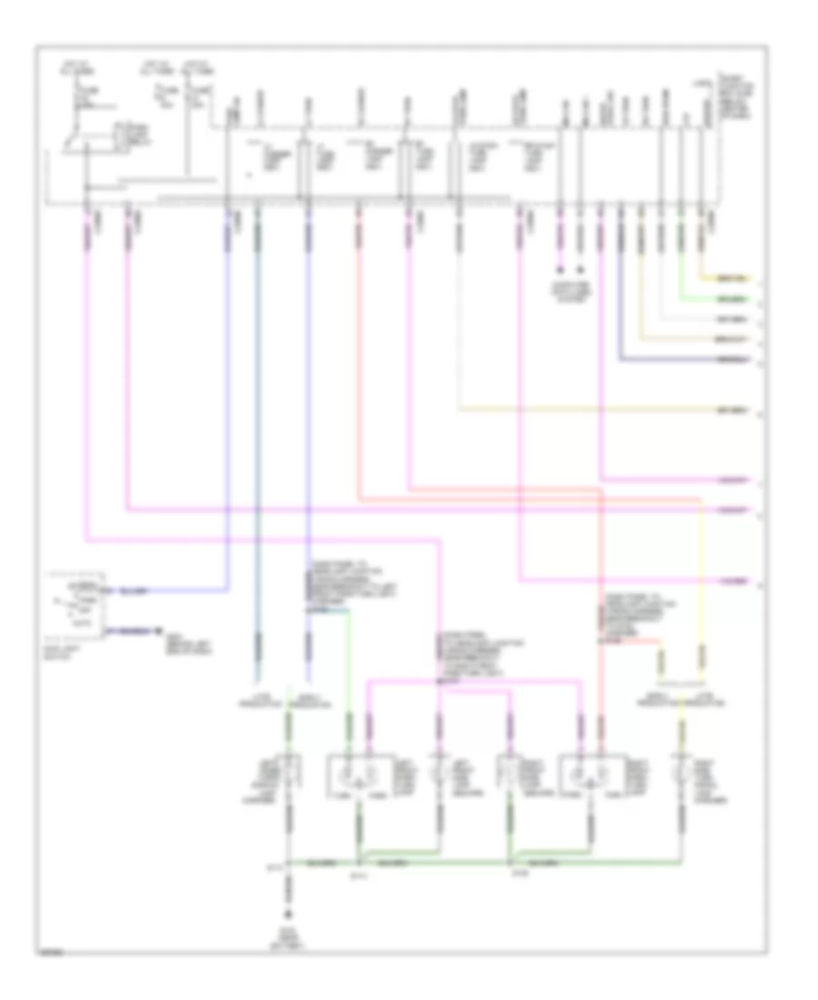 Exterior Lamps Wiring Diagram, Hybrid (1 of 2) for Ford Escape 2009