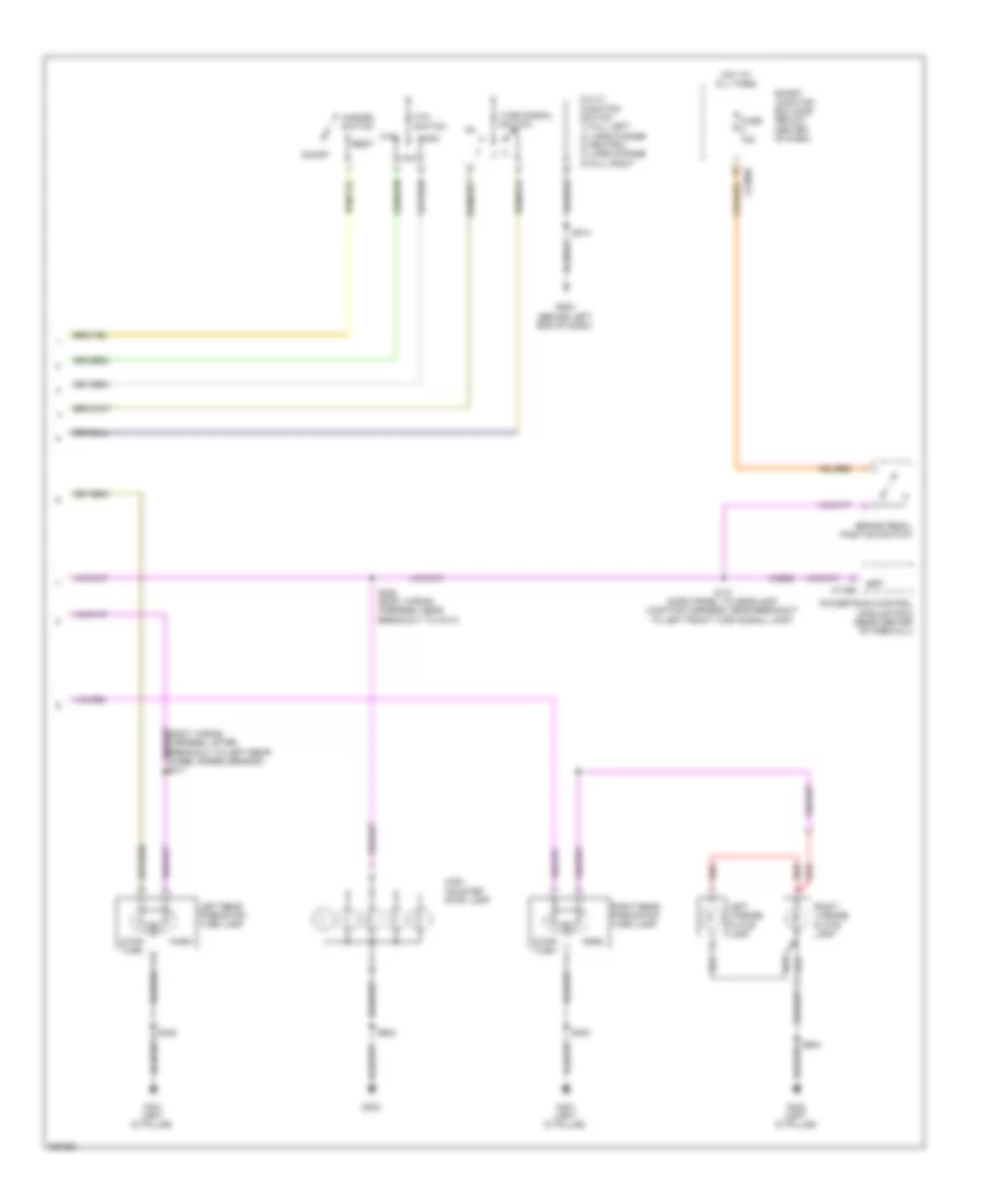 Exterior Lamps Wiring Diagram, Hybrid (2 of 2) for Ford Escape 2009