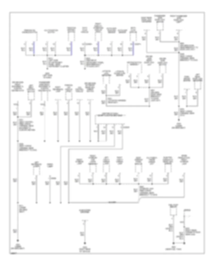 Ground Distribution Wiring Diagram Except Hybrid 2 of 3 for Ford Escape 2009