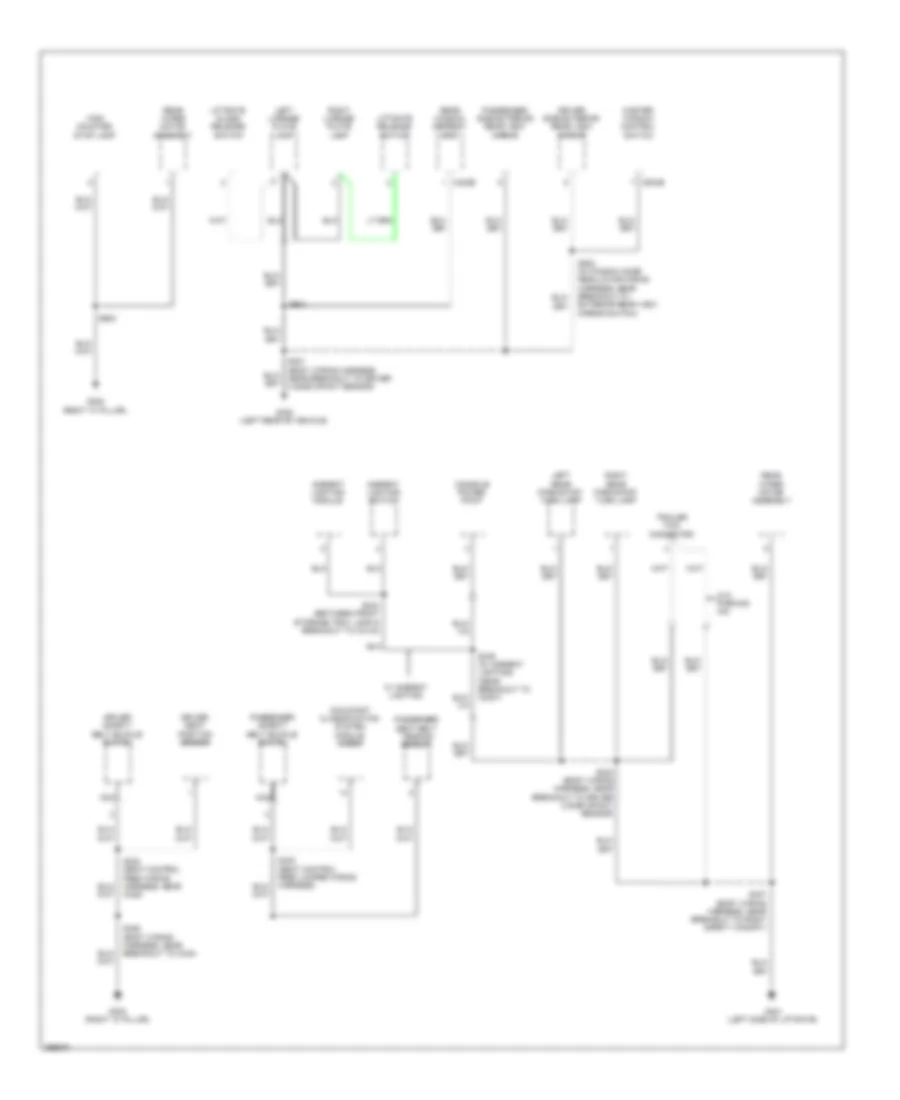 Ground Distribution Wiring Diagram Except Hybrid 3 of 3 for Ford Escape 2009