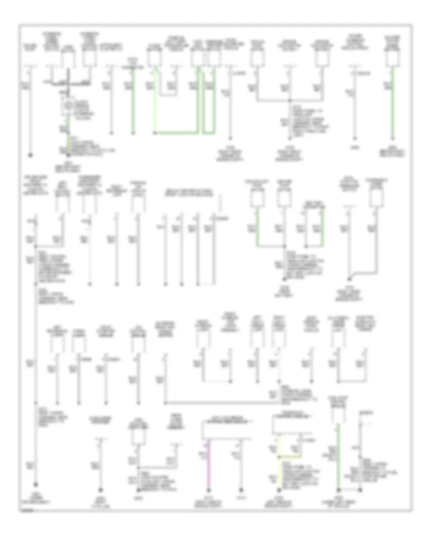 Ground Distribution Wiring Diagram, Hybrid (2 of 3) for Ford Escape 2009