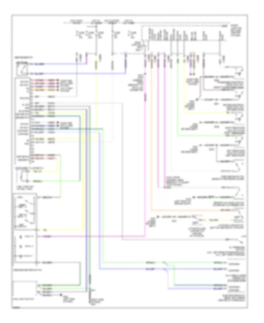 Instrument Cluster Wiring Diagram Except Hybrid for Ford Escape 2009