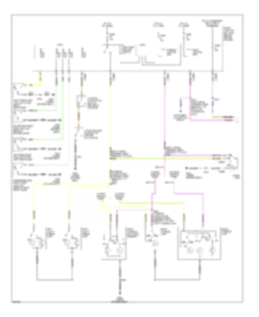 Courtesy Lamps Wiring Diagram Hybrid 1 of 2 for Ford Escape 2009