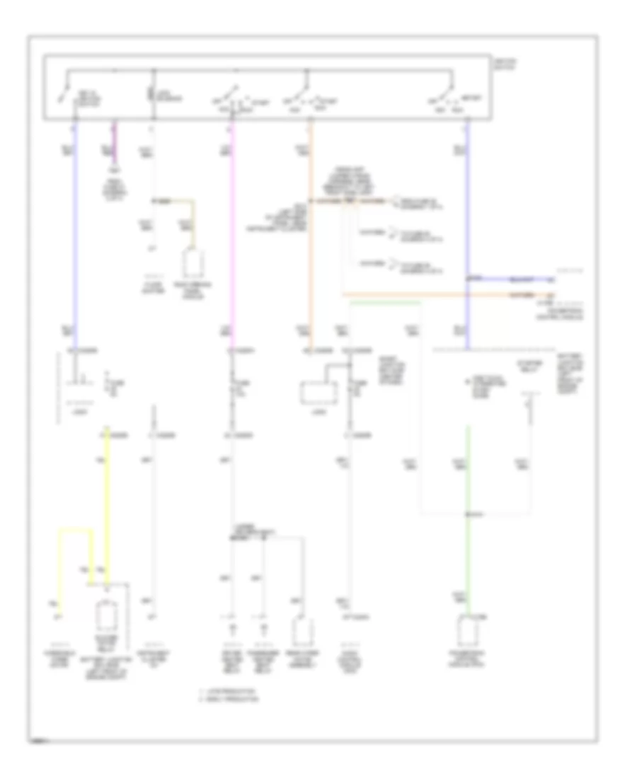 Power Distribution Wiring Diagram, Except Hybrid (3 of 4) for Ford Escape 2009