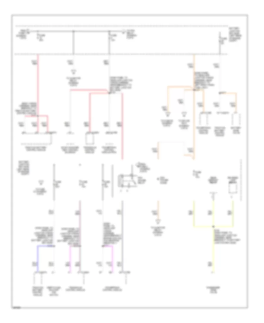 Power Distribution Wiring Diagram Hybrid 2 of 5 for Ford Escape 2009