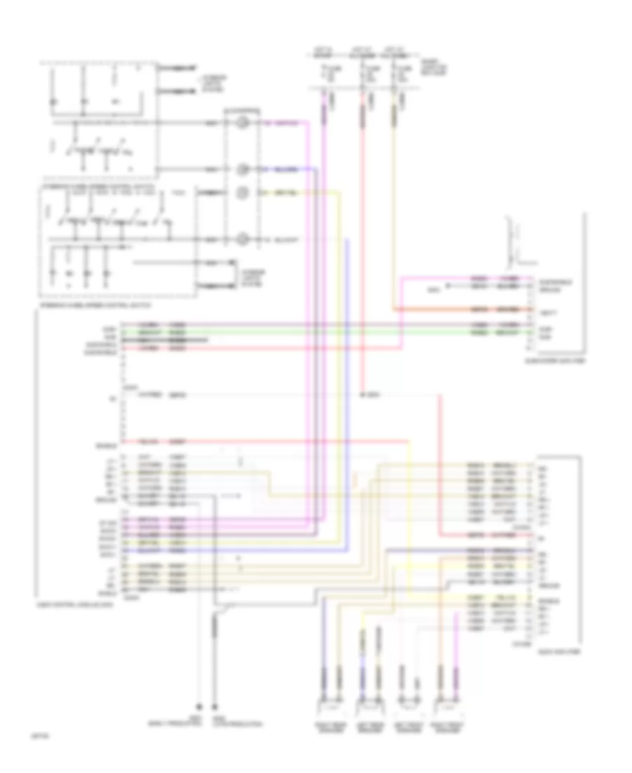 Premium Radio Wiring Diagram Except Hybrid with Navigation for Ford Escape 2009