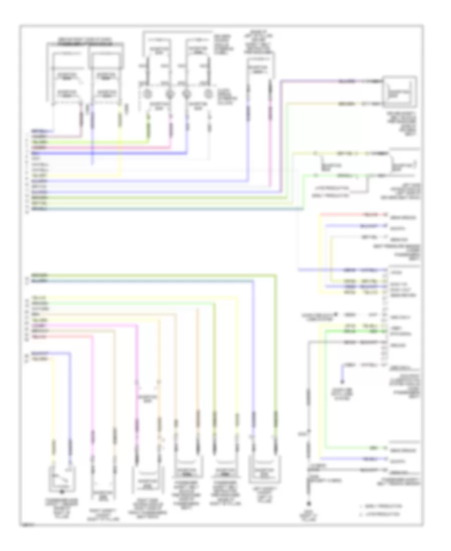 Supplemental Restraints Wiring Diagram (2 of 2) for Ford Escape 2009