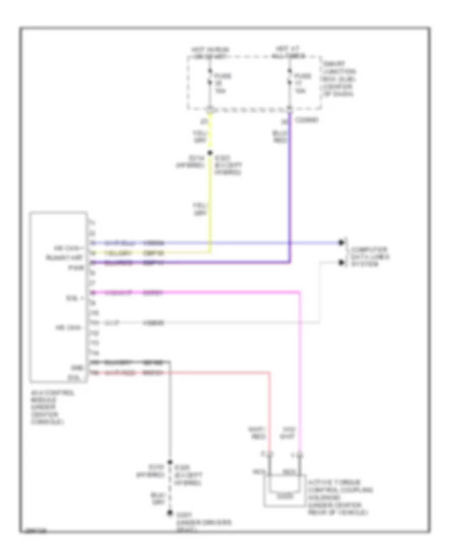 4WD Wiring Diagram for Ford Escape 2009