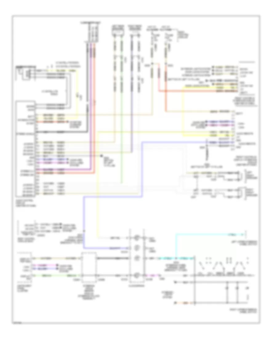 Base Radio Wiring Diagram Except Electric for Ford Focus Electric 2012