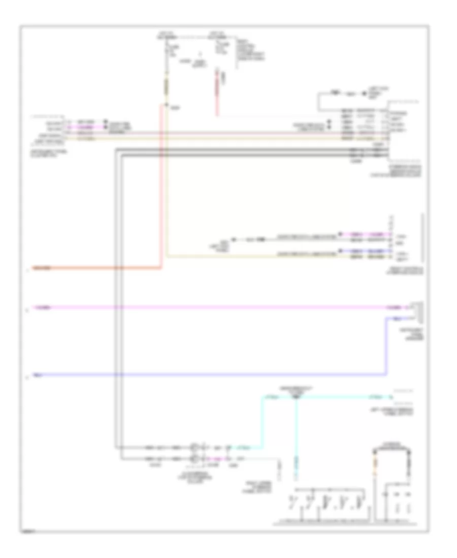 Radio Wiring Diagram, Electric (2 of 2) for Ford Focus Electric 2012