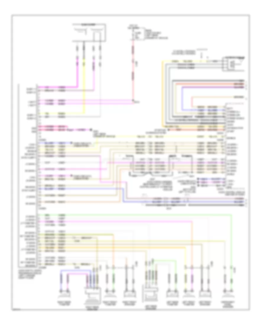SONY Radio Wiring Diagram, Except Electric (1 of 2) for Ford Focus Electric 2012