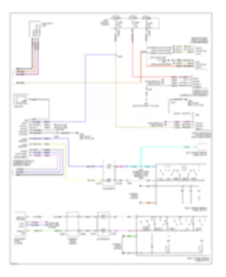 SONY Radio Wiring Diagram, Except Electric (2 of 2) for Ford Focus Electric 2012