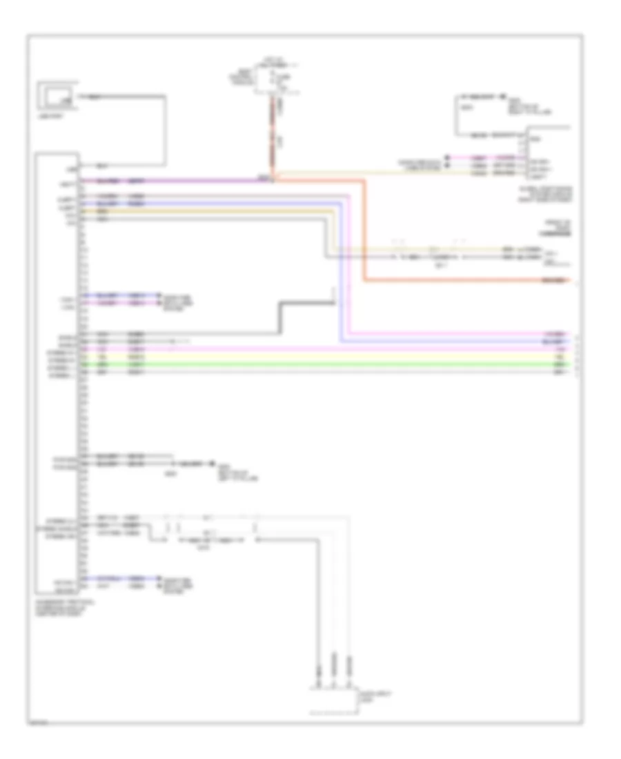 SYNC Radio Wiring Diagram, Except Electric with SYNC GEN 1 (1 of 2) for Ford Focus Electric 2012