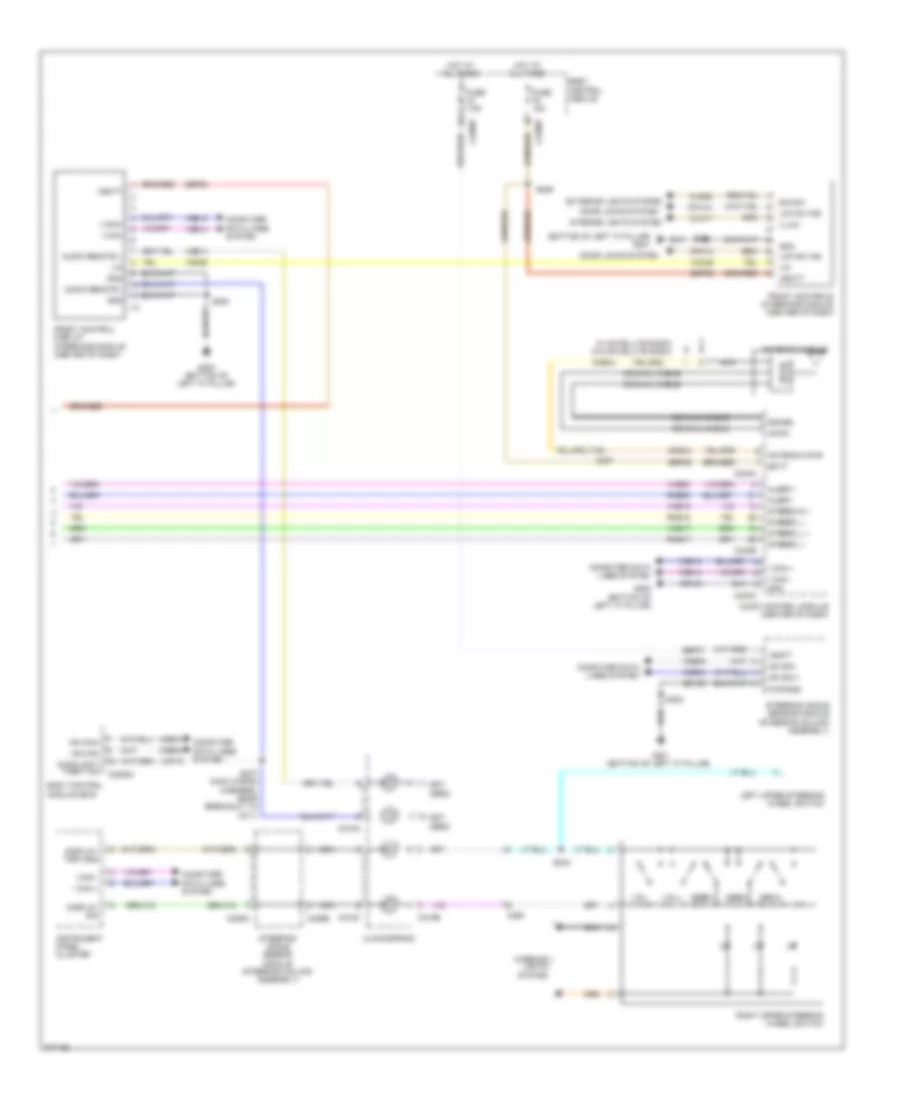 SYNC Radio Wiring Diagram, Except Electric with SYNC GEN 1 (2 of 2) for Ford Focus Electric 2012