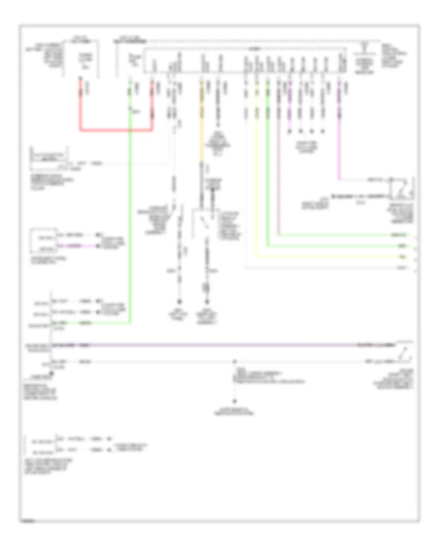Warning Systems Wiring Diagram Electric 1 of 2 for Ford Focus Electric 2012