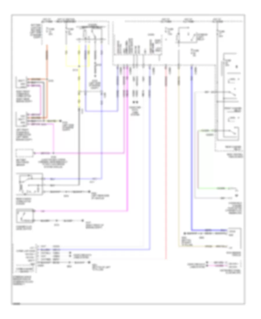 WiperWasher Wiring Diagram, Except Electric for Ford Focus Electric 2012