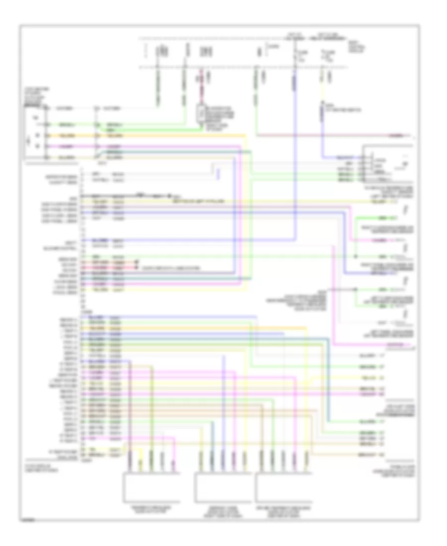 Automatic AC Wiring Diagram, Except Electric (1 of 2) for Ford Focus Electric 2012