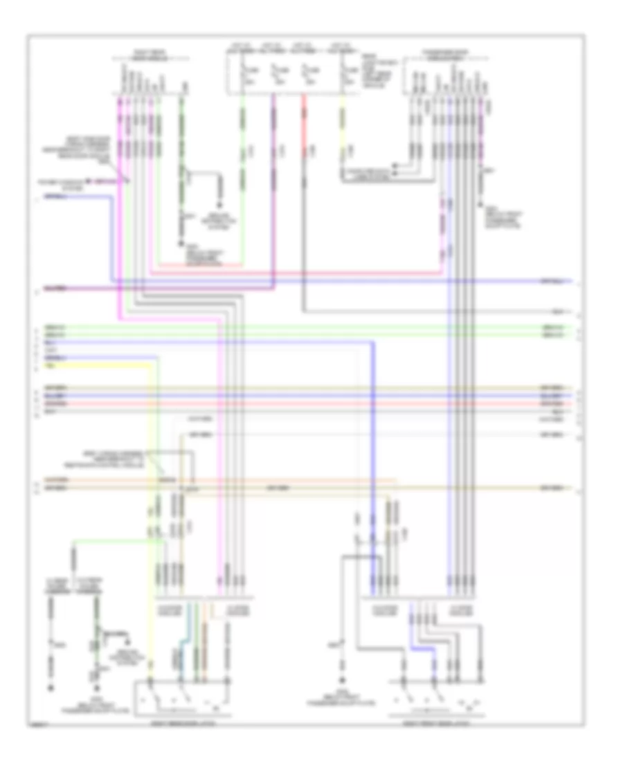 Forced Entry Wiring Diagram, Except Electric with Intelligent Access (2 of 5) for Ford Focus Electric 2012