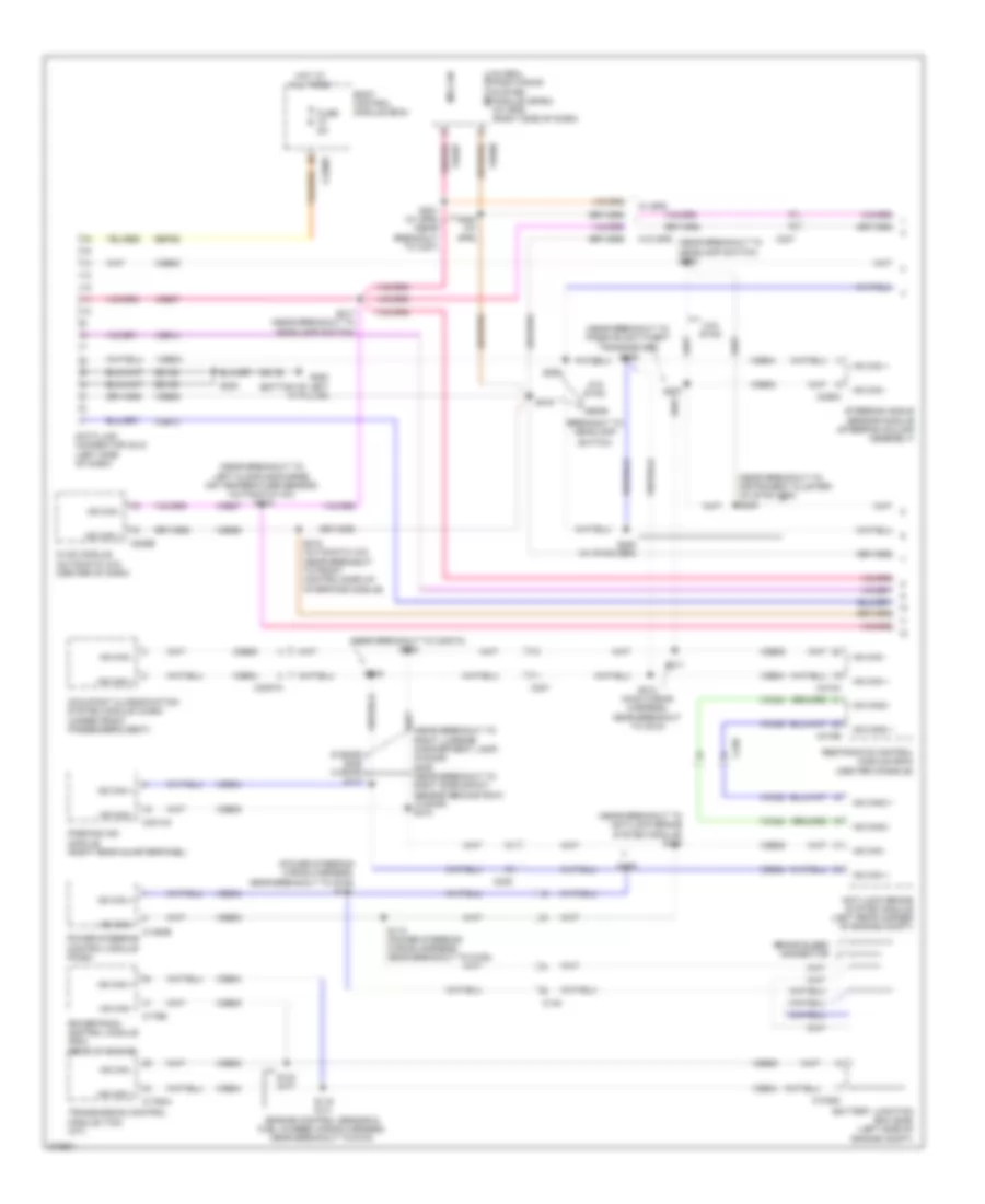 Computer Data Lines Wiring Diagram, Except Electric (1 of 2) for Ford Focus Electric 2012